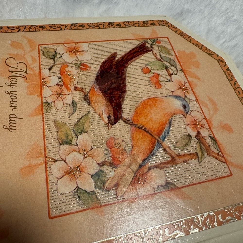 Vintage Hallmark 1981 Birds Plaque Wall Hanging Saying Friendship - Picture 7 of 10